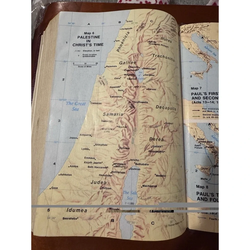 Holy Bible New King James GIANT PRINT Red Letter‎ Reference Edition Nelson 432BG